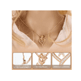 thumbnail image 3 of Joyeria Mujer De Plata 925 Collares Rosas Dijes Xtellar dorado, 3 of 4