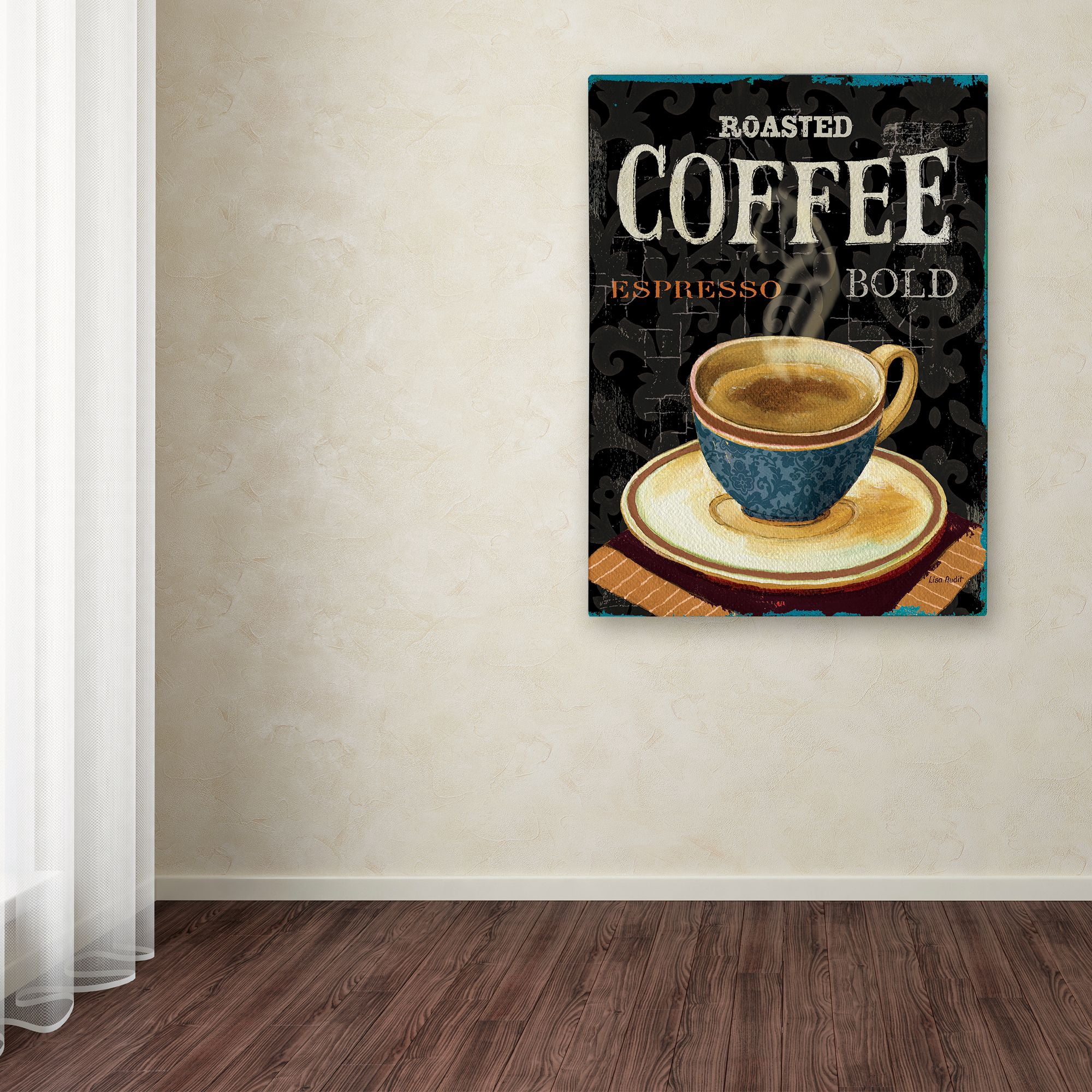 Trademark Fine Art "Today's Coffee IV" Canvas Art by Lisa Audit