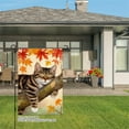thumbnail image 3 of JOOCAR Adorable Cat on Tree Branch with Autumn Leaves Linen Garden Flag for Fall Autumn Home Outdoor Garden Yard Door Decor 12x18 inch, 3 of 5