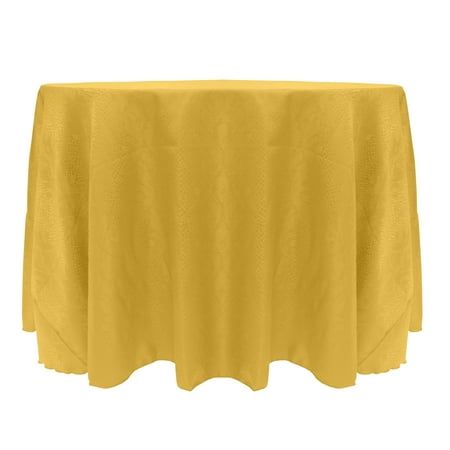 

Ultimate Textile Modern Damask Kenya 90-Inch Round Tablecloth Flax Gold