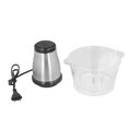thumbnail image 1 of Picadora de carne multifuncional, picadora eléctrica de alimentos de acero inoxidable con recipiente de vidrio de 2L, estándar europeo de 220V, 1 of 5
