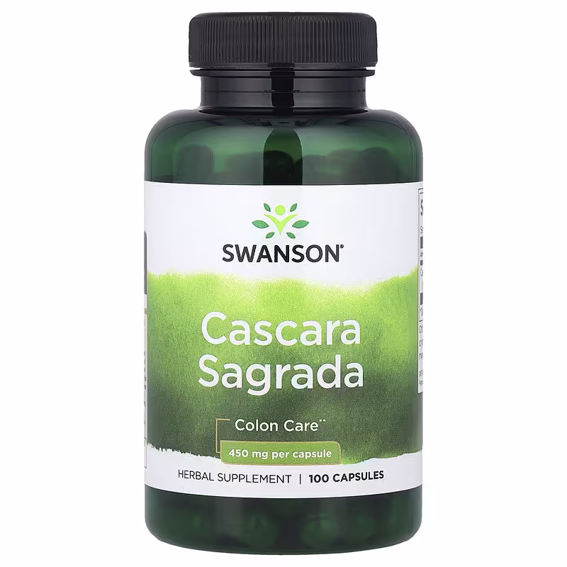 Swanson, Cascara Sagrada, 450 mg, 100 Capsules