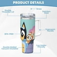 thumbnail image 5 of Netaao Bluey for 40OZ Ice Bully With Handle Stainless Steel Hot/Cold Coffee Cup Travel Mug Cup, 5 of 8
