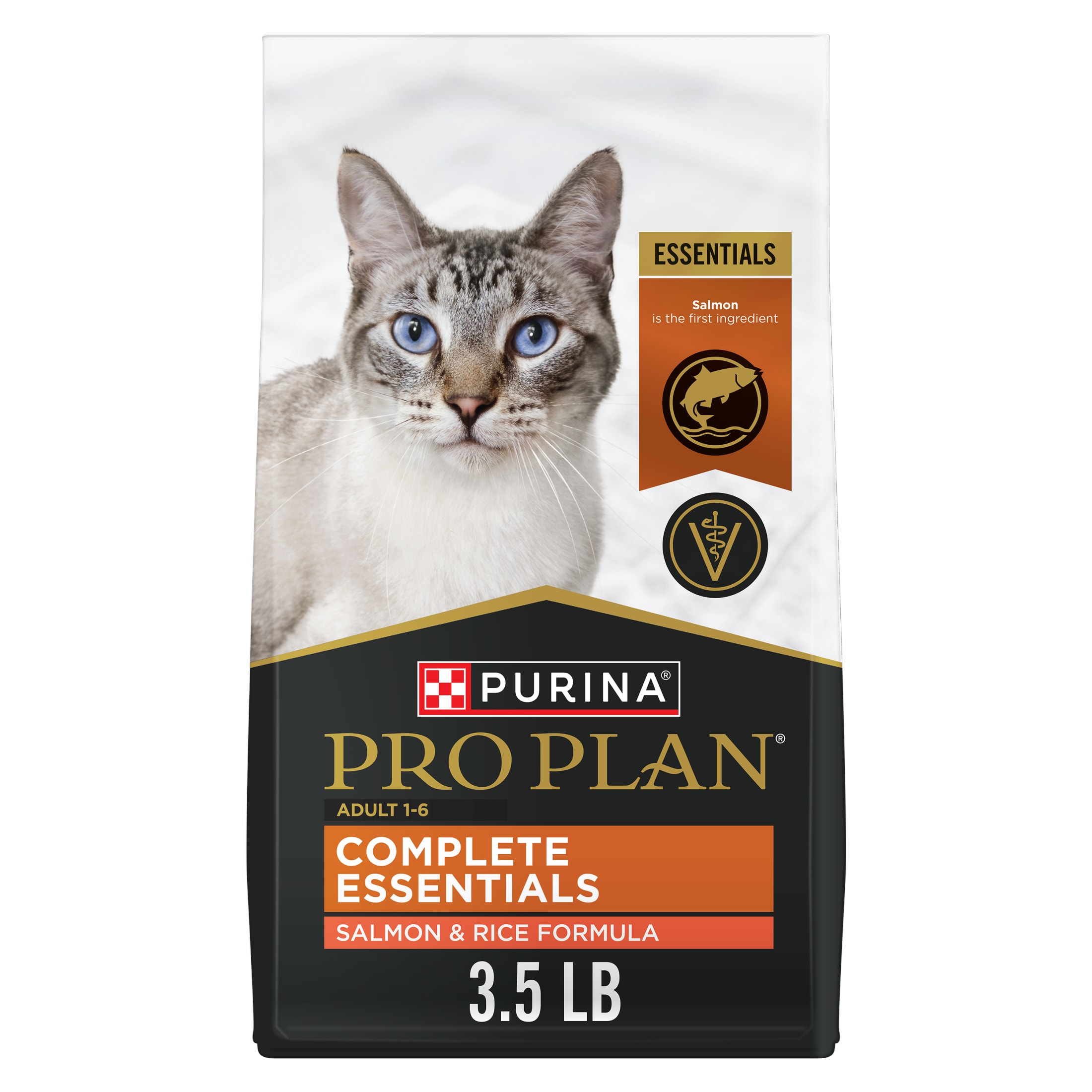 Purina Pro Plan High Protein Cat Food With Probiotics for Cats, Salmon and Rice Formula, 3.5 lb. Bag