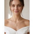 thumbnail image 3 of FindChic Dainty Cross Necklace for Women, Rose Gold Plated Cubic Zirconia Medium Cross Faith Pendant Necklaces Religious Jewelry Gift, 18" + 2", 3 of 10
