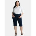 thumbnail image 2 of JMS Just My Size by Hanes Women's Plus Size Pull On 2 Pocket Stretch Capri, Sizes 0X-4X, 2 of 4