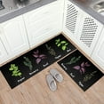 thumbnail image 3 of Kitchen Mat Set of 2 Non Slip Thick Kitchen Rugs and Mats for Floor Comfort Standing Mats for Kitchen, Sink, Office, Laundry, Black, 17"x47"+17"x28", 3 of 6