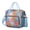 Sky-blue-84, variant on Vintage Bohemian Lunch Tote for Women, Dual Compartment Rustic Cooler Bag, Leakproof and Foldable Lunch Box with Tribal Style for Office or Travel