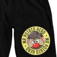 thumbnail image 2 of Mr. Potato Head Character In Circle Men's Black Sleep Pajama Shorts, 2 of 4