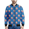 thumbnail image 5 of Bonita chaqueta con cremallera y diseño de palomitas de maíz de dibujos animados para hombres y niños, sudadera con estampado 3D, camisetas de primavera y otoño, chaquetas bomber de manga larga de gra, 5 of 5