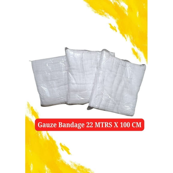 Gauze Bandage (22 MTRS X 100 CM) – Soft, Highly Absorbent, Ideal for Wound Care and Dressing