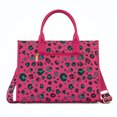thumbnail image 7 of Wrangler Leopard Tote bag with Cup Holder Laptop Tote 15.6 Inch Work Bag, Leopard Hot Pink, 7 of 7