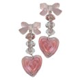 thumbnail image 2 of Pendientes colgantes con forma de corazón, pendientes acrílicos de amor para mujer, pendientes acrílicos de amor, pendientes colgantes con forma de gota de amor, impulsados por el rendimiento, 2 of 8