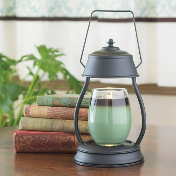 Etc Hurricane Candle Warmer Lantern for Top-Down Candle Melting, Black