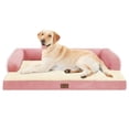 thumbnail image 1 of Cama para Perro MEKIY Ortopédica con Espuma de Memoria Impermeable XXL Rosa, 1 of 9