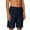 Navy, variant on Men Solid Color Shorts Relaxed Fit Summer Drawstring Beach Shorts with Pockets Hiking Fishing Outdoor Elastic Waist Chino Shorts Gray L