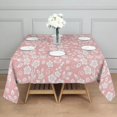 thumbnail image 3 of Floral 42" Square Waterproof Tablecloth, Floral Print Polyester Table Cover, 3 of 6