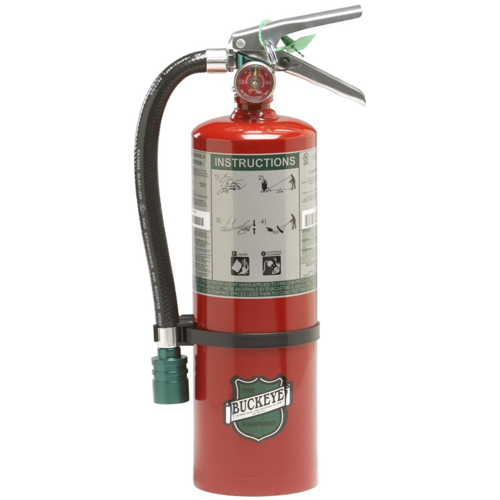 Buckeye, Fire Extinguisher, 5 lb Halotron Fire Extinguisher, Commercial