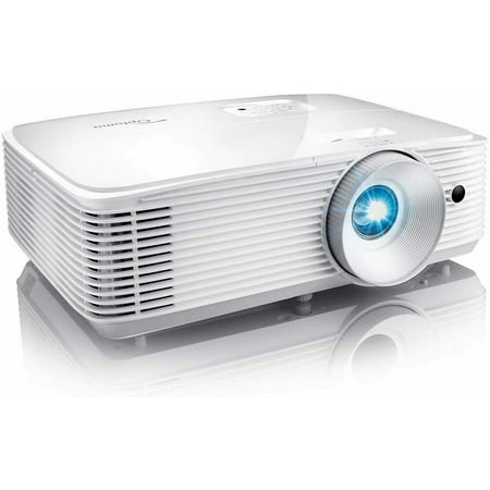 Optoma SH360 Affordable Home Projector | Indoor or Outdoor Movies, Up to 300" | 480p Ready | Bright 3600 Lumens | Compatible with Fire Stick, Roku & More | Integrated Speaker | Up to 15,000hr Lamp