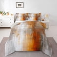 thumbnail image 3 of Homewish Orange Oil Printing Bedding Comforter Set, Chic Watercolor Artwork Twin Comforter Sets, Vintage Fashion Reversible Bedding Set, Microfiber Bedroom Decor, 2pcs, 3 of 8
