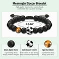 thumbnail image 4 of Soccer Football Basketball Baseball Hockey Bracelet Gifts for Boys Players Team Lovers Son Grandson Brother Nephew Friend as Birthday/Valentines Day/Graduation/Back to School/Christmas Gifts, 4 of 6