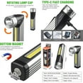 thumbnail image 6 of Antom LED Tactical Flashlight 500 Lumens – Rechargeable , 7 Modes, 90° Adjustable Magnetic Head for Camping, Hiking, Emergencies, 6 of 7