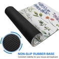 thumbnail image 6 of Mini Floral Flower Mouse Pad - Non-Slip Rubber Base, Smooth Surface for Superior Tracking, Ideal for Office, Home & Gaming, Laptop Compatible, Large 31.5x11.8 Inch - Add Chic to Your Desk Space, 6 of 7