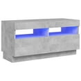 thumbnail image 2 of vidaXL TV Stand with LED Lights Entertainment Center Media Unit Sideboard, 2 of 126