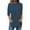 Navy, variant on Purple Women's Long Sleeve T-shirt, Women'S Pure Color Fashionable Casual Round Neck And Three Quarter Sleeve Top,Women's Long sleeve T-shirt 4XL