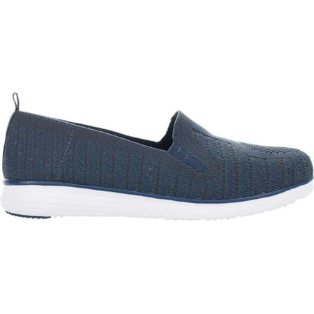 

Women s Propet Travel Fit Slip On Sneaker Navy/Grey Knit Mesh