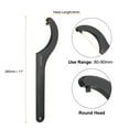 thumbnail image 2 of Uxcell C Hook Spanner Wrench, C Pin Motorcycle Shock Nut Chrome Vanadium Spanner Wrench Tool for Machine, Mechanical Round 80-90mm, 2 of 6