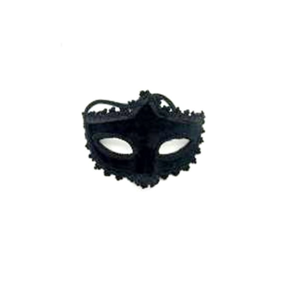 Way to Celebrate Halloween Embellished Black Face Mask, 1 Piece