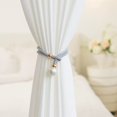 thumbnail image 2 of Par de correas de perlas de noche para fijar cortinas, cuerda de almacenamiento de lujo ligera, hebilla para atar, correa de cuerda para plegar, 2 of 6