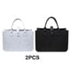 thumbnail image 2 of Bolsa de fieltro Sonducket resistente, 2 piezas, gris claro, 2 of 6