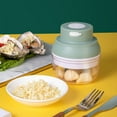 thumbnail image 4 of 3.34*3.85 Inch Electric Garlic Chopper, Mini Portable Veggie Chopper, Garlic Grinder Masher Onion Chopper, Blender to Vegetable, Wireless Food Processor for Ginger, Chili, Fruit, Meat, etc, 4 of 8