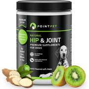 POINTPET PointPet Glucosamine Chondroitin Hip & Joint Dog Supplement, 90 Count, Duck Flavor