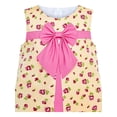 thumbnail image 5 of Sunny Fashion Girls Cotton Dress A-line Sleeveless Floral With Pink Bow Casual 4 Years, 5 of 7