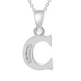 thumbnail image 2 of SDJMa White Gold Plated Cubic Zirconia Initial Necklace, Letter Dainty Necklaces Jewelry Gifts for Girlfriend Women, 2 of 7