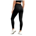 thumbnail image 2 of UOCUFY Anti Cellulite Compression 3D Leggings Women Butt Lifting Tummy Control with Resistance Bands Gym Yoga Pants (Black, L), 2 of 7