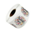 thumbnail image 2 of jifeng 500 Pcs Rouleau d'Autocollants Merci, Autocollant Merci pour Petite Entreprise, Boutique, Rond Coloré, 2 of 9