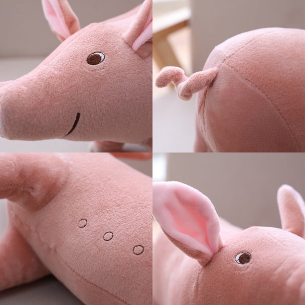 Échantillon Gratuit,Grand Cochon En Peluche Rose,Jouet En Peluche Doux En Coton,Jouet En Peluche Cochon Avec Un Joli Fessier En Peluche,Oreiller En