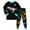 F5-Black, variant on 2T 3T 4T 5T Little Kid Boy Photoshoot Outfits Baby Pajamas Fall Winter Long Sleeve Shirt and Pants 2Pcs Cute Set Child Sleepers for Boys Sizes 3-4 Years,Dark Gray