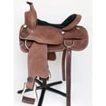 thumbnail image 2 of 16 In Western Horse Saddle Genuine Leather Trail Roping Ranch Tack Set Comfytack, 2 of 8