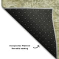 thumbnail image 5 of Addison Rugs Mayfield Premium Machine Washable Traditional Damask Sage Round Rug, 8' x 8', 5 of 5