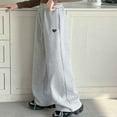 thumbnail image 3 of Tiijoy Little Girls High Rise Wide Leg Sweatpants Baggy Casual Active Pants Trousers, 3 of 6
