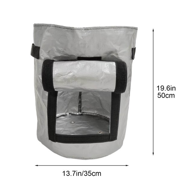 PUREKKI Potato Planter PE Container Bag Pouch Growing Pot Side Window