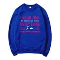thumbnail image 4 of Cancer Awareness Sweatshirt Women Pink Ribbon Sweatshirts Crew Neck Long Sleeve Pullover Cancer Survivor Tee Tops (Blue, S), 4 of 4