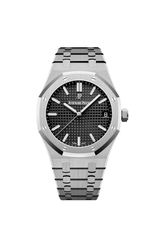Pre-Owned Audemars Piguet Royal Oak 41  15500ST.OO.1220ST.03 Black Dial, Stainless Steel Bracelet