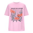 thumbnail image 5 of Graphic Tees for Women T-Shirts Oversized Graphic Print Shirts for Women – Casual Tops Tee with Artwork Pink L, 5 of 5
