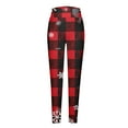 Snowman Snowflake Printed Christmas Leggings 2024 Women's Fashion Warm